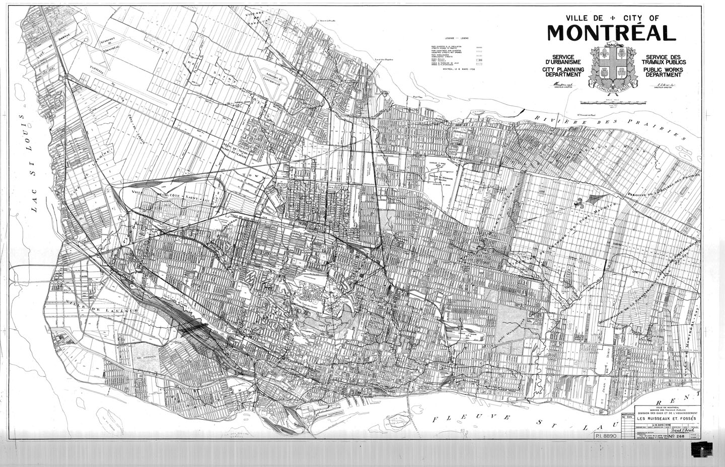Topographie ville de montréal