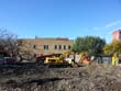 Construction de la nouvelle pateaugeoire au parc de Gaspé
