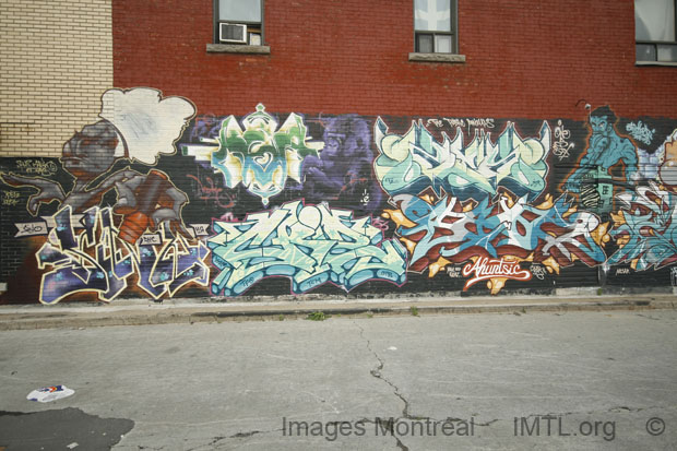 /Graffiti dans la ruelle de l'avenue Millen